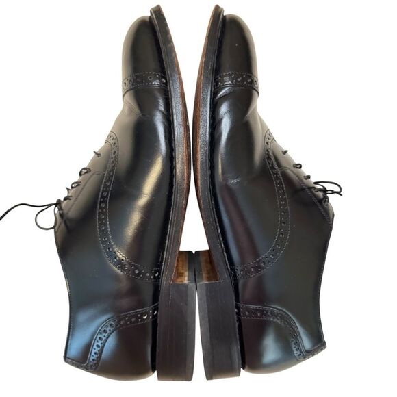 Bostonian Men Impression Cap Toe Oxford Wide Black Leather Shoes Size 8.5 EEE/E - Picture 3 of 7